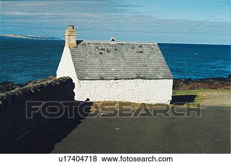 Stock Photo - lighthouse located at ScurdieNess, Scotland. Fotosearch