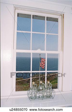 Stock Image - lighthouse located at Sequin Island, Maine, United States. Fotosearch