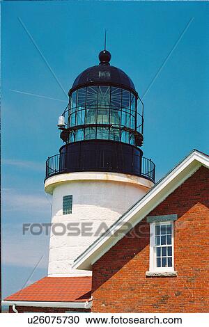 Stock Image - lighthouse located at Sequin Island, Maine, United States. Fotosearch