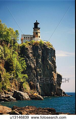 lighthouse located at SplitRock, Minnesota, United States View Large Photo Image Stock Photo - lighthouse located at SplitRock, Minnesota, United States. Fotosearch