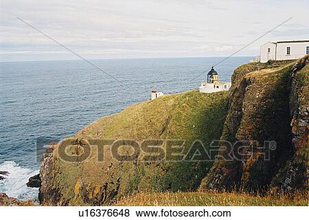lighthouse located at St. AbbsHead, Scotland View Large Photo Image Stock Photo - lighthouse located at St. AbbsHead, Scotland. Fotosearch