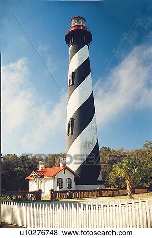 Stock Photo - lighthouse located at St. Augustine, Florida, United States. Fotosearch