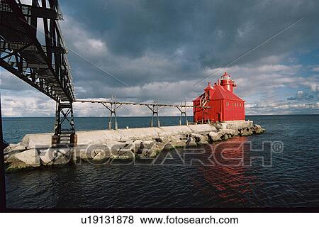 lighthouse located at St. urgeonBayNPier, Washington, United States View Large Photo Image Stock Photo - lighthouse located at St. urgeonBayNPier, Washington, United States. Fotosearch