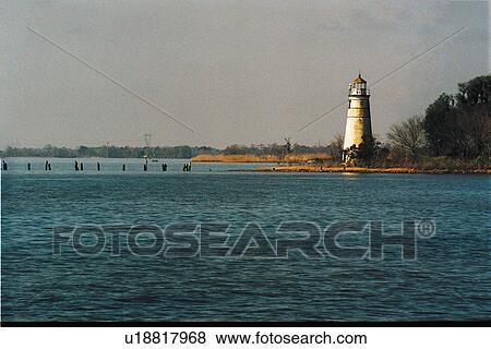 lighthouse located at Tchfuncte River, Louisiana, United States View Large Photo Image Stock Photo - lighthouse located at Tchfuncte River, Louisiana, United States. Fotosearch