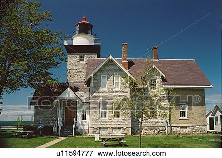 Stock Photo - lighthouse located at ThirtyMile Point, New York, United States. Fotosearch