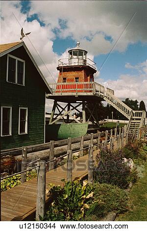 lighthouse located at Two RiversNPrhd, Washington, United States View Large Photo Image Picture - lighthouse located at Two RiversNPrhd, Washington, United States. Fotosearch