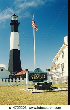 lighthouse located at Tybee Island, Georgia, United States View Large Photo Image Stock Image - lighthouse located at Tybee Island, Georgia, United States. Fotosearch