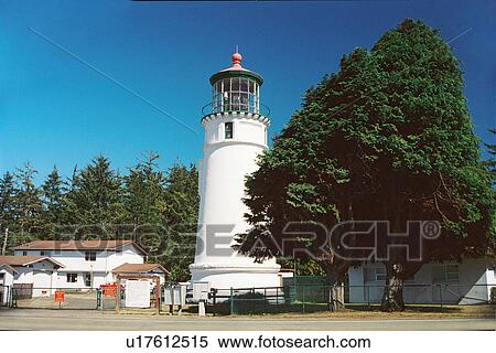 Stock Photography - lighthouse located at Umpqua River, Oregon, United States. Fotosearch
