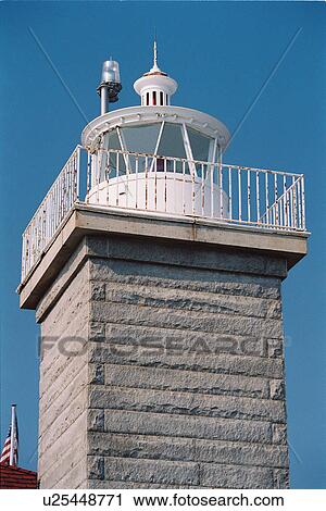Stock Image - lighthouse located at WatchHill, Rhode Island, United States. Fotosearch