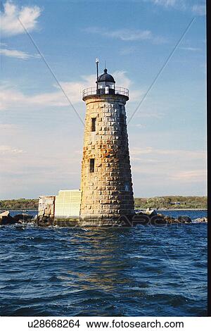 lighthouse located at WhaleBack, Maine, United States View Large Photo Image Picture - lighthouse located at WhaleBack, Maine, United States. Fotosearch