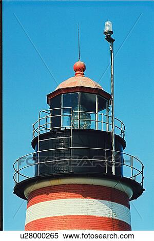 Stock Photography - lighthouse located at WQuoddyHead, Maine, United States. Fotosearch