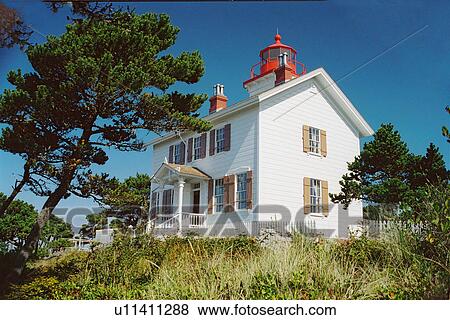 lighthouse located at YaquinaBay, Oregon, United States View Large Photo Image Stock Photo - lighthouse located at YaquinaBay, Oregon, United States. Fotosearch