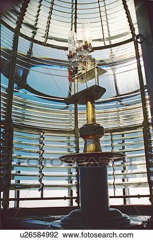 Stock Image - lighthouse located at YaquinaHead, Oregon, United States. Fotosearch