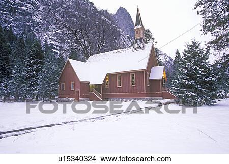 Picture - Church in Winter. Fotosearch