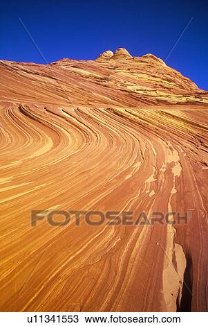 Stock Image - Close up of sandstone stripes. Fotosearch