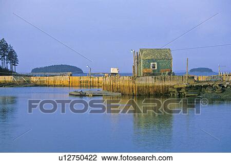 Stock Image - Lobster house in Autumn. Fotosearch