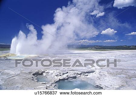 Stock Photo - Natural Stone and Geysers. Fotosearch