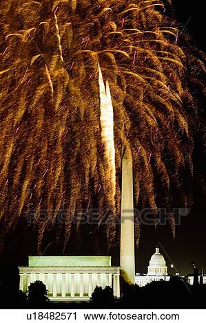 Fireworks exploding over the Lincoln Memorial View Large Photo Image Stock Image - Fireworks exploding over the Lincoln Memorial. Fotosearch