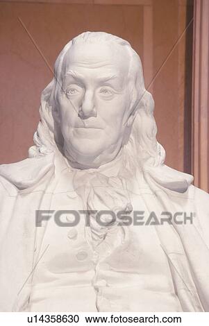 Stock Image - Ben Franklin statue. Fotosearch