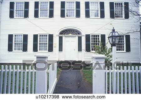 Exterior of historic home View Large Photo Image Stock Photo - Exterior of historic home. Fotosearch
