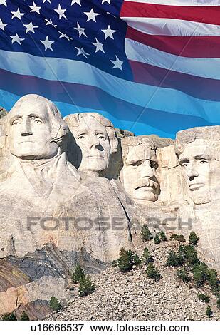 American flag behind Mount Rushmore View Large Photo Image Stock Photo - American flag behind Mount Rushmore. Fotosearch