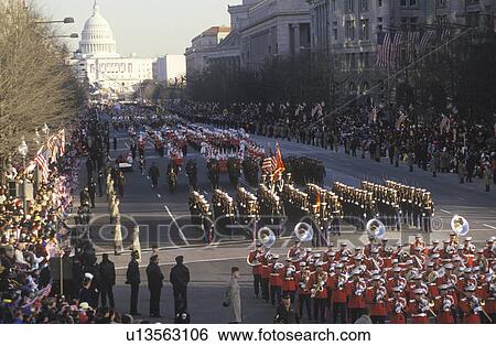 Inaugural Parade down Pennsylvania Avenue View Large Photo Image Stock Photograph - Inaugural Parade down Pennsylvania Avenue. Fotosearch