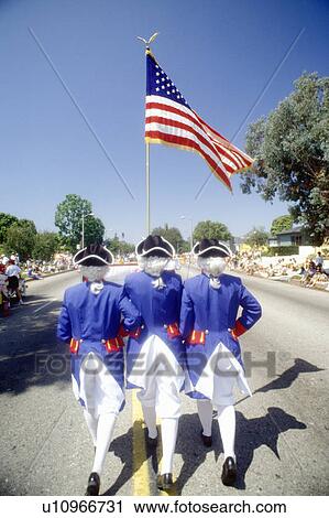 Three Men Marching in July 4th Parade View Large Photo Image Stock Image - Three Men Marching in July 4th Parade. Fotosearch