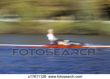 Blurred motion image of rower View Large Photo Image Stock Photograph - Blurred motion image of rower. Fotosearch