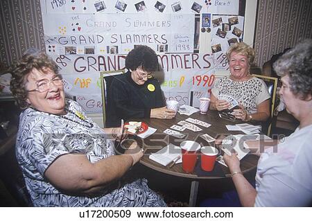 Group of women playing bridge View Large Photo Image Stock Photo - Group of women playing bridge. Fotosearch