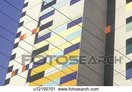 Modern Art Deco architecture View Large Photo Image Stock Image - Modern Art Deco architecture. Fotosearch