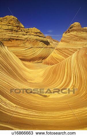 Stock Image - Close up of sandstone stripes. Fotosearch