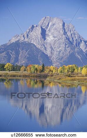 Stock Photography - Grand Teton National Park in Autumn, Jackson, Wyoming. Fotosearch