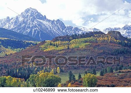 Stock Photo - Wilson Peak in the Sneffels Mountain Range. Fotosearch
