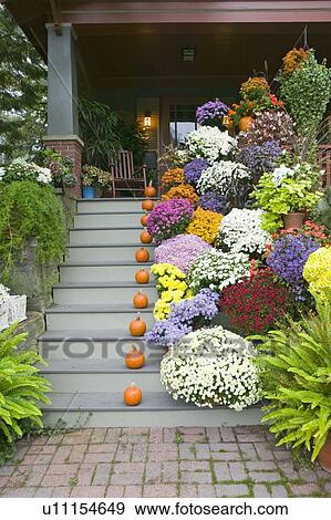 A fall decorated porch View Large Photo Image Stock Photo - A fall decorated porch. Fotosearch