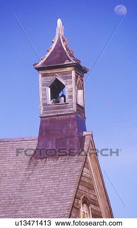 Church steeple in Ghost town View Large Photo Image Stock Image - Church steeple in Ghost town. Fotosearch