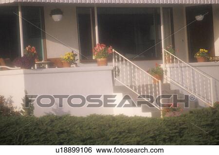 Stock Photograph - Front porch of a home. Fotosearch
