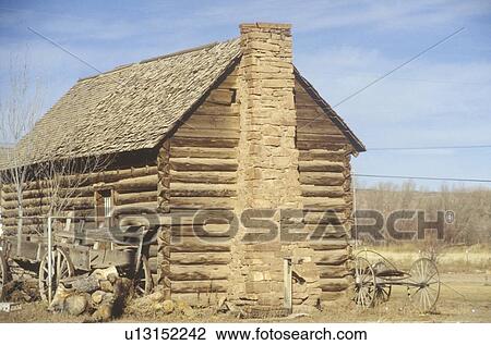 Stock Image - Log cabin. Fotosearch