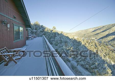 Stock Photo - Rear deck landscape view . Fotosearch