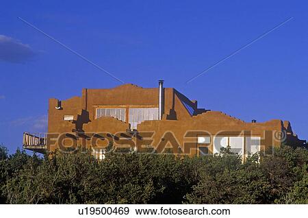 Solar House at sunset View Large Photo Image Stock Photo - Solar House at sunset . Fotosearch