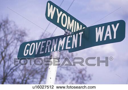 A sign that reads “Government Way” View Large Photo Image Stock Image - A sign that reads “Government Way”. Fotosearch