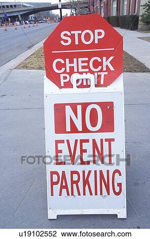 A sign that reads “No event parking” View Large Photo Image Stock Image - A sign that reads “No event parking”. Fotosearch