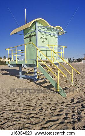 Art deco style lifeguard house View Large Photo Image Stock Image - Art deco style lifeguard house. Fotosearch