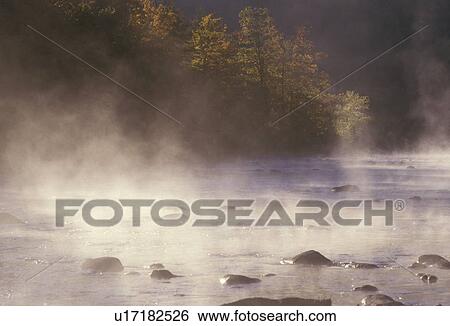 Housatonic River with Morning Mist View Large Photo Image Stock Photograph - Housatonic River with Morning Mist. Fotosearch