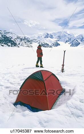 Ice camping on glacier View Large Photo Image Stock Photo - Ice camping on glacier. Fotosearch