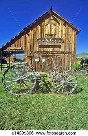 Livery barn in the Ghost Town View Large Photo Image Stock Photograph - Livery barn in the Ghost Town . Fotosearch