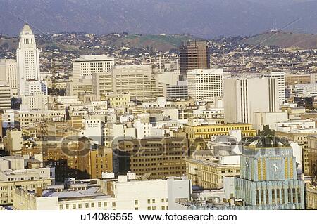 Old Los Angeles skyline View Large Photo Image Stock Photography - Old Los Angeles skyline. Fotosearch