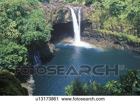 Waterfall View Large Photo Image Stock Image - Waterfall. Fotosearch