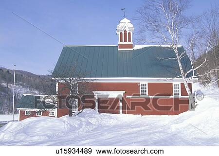 Stock Photo - Winter barn. Fotosearch