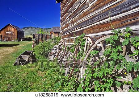 Stock Photo - Old building in Ghost Town . Fotosearch