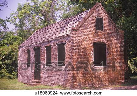 Slave quarters in the South View Large Photo Image Picture - Slave quarters in the South. Fotosearch